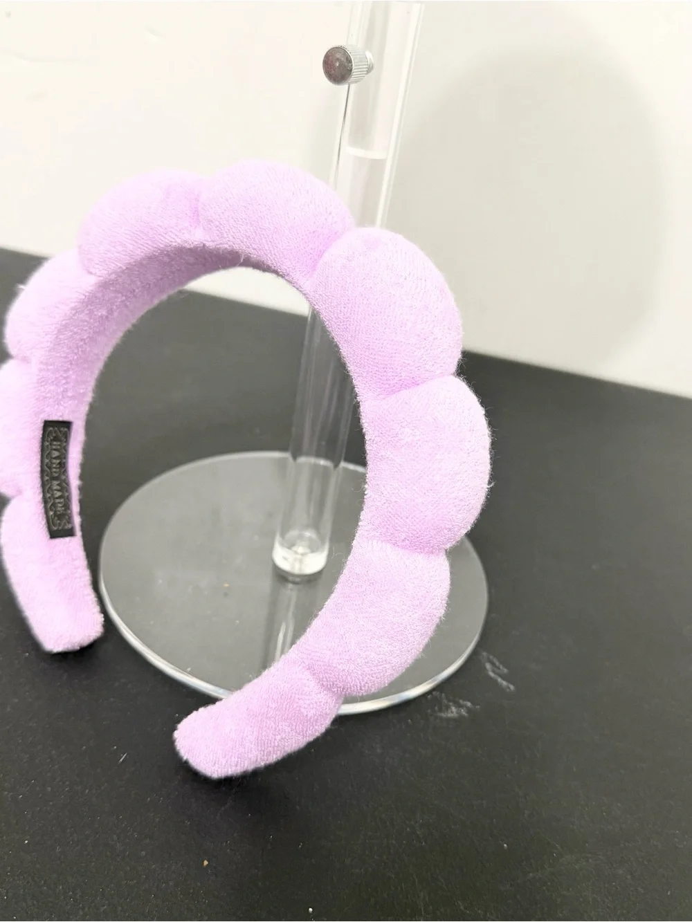 Hand Made Lavender Bubble Spa Headband Puffy Skincare Hair Band